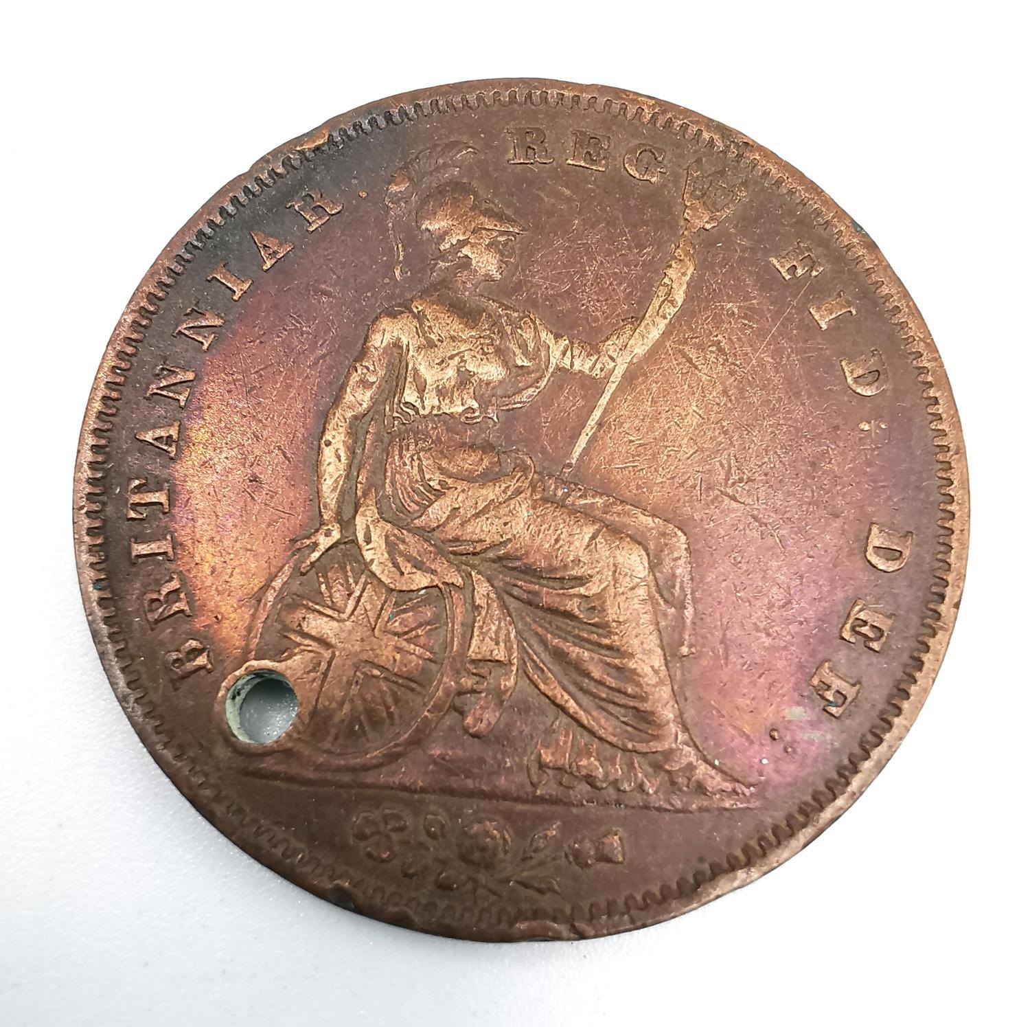 A collection of 5 medals/medallions, a Victoria dei Gratia 1841 coin, a Greek bronze medal 1914- - Image 2 of 14
