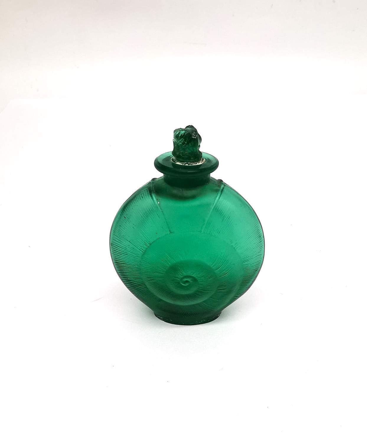 René Lalique (French 1860-1945) Amphitrite scent bottle, No.514 designed 1920 cased green, green - Image 2 of 8