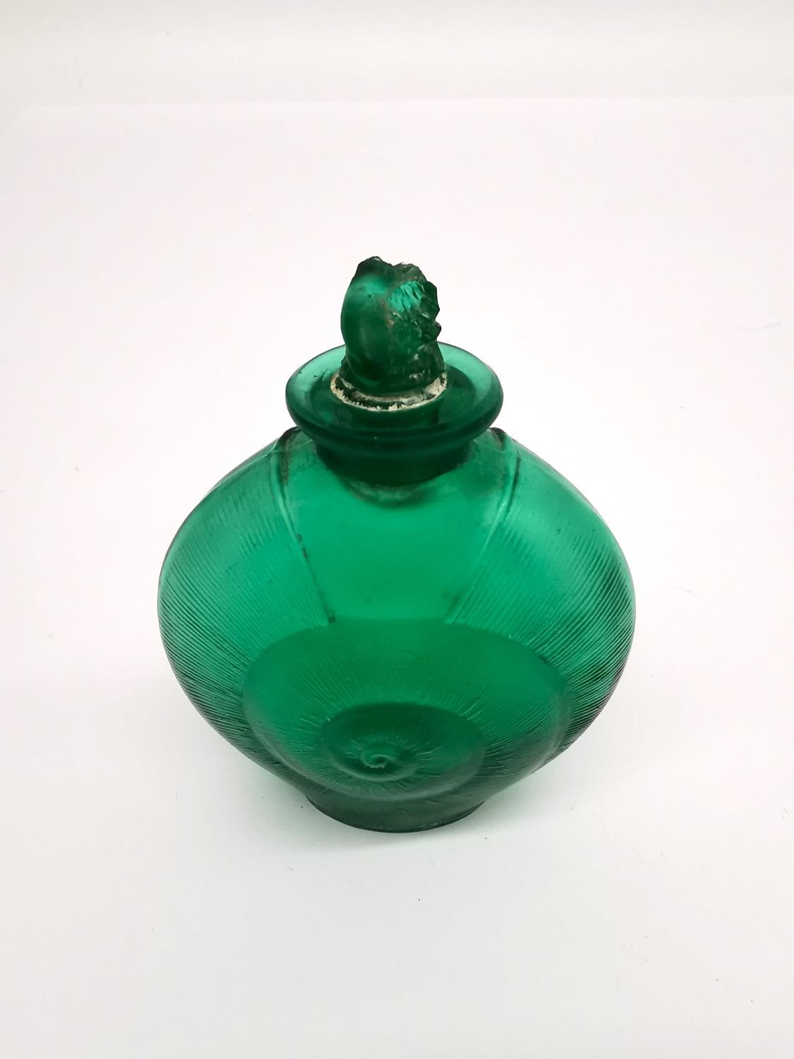 René Lalique (French 1860-1945) Amphitrite scent bottle, No.514 designed 1920 cased green, green - Image 4 of 8