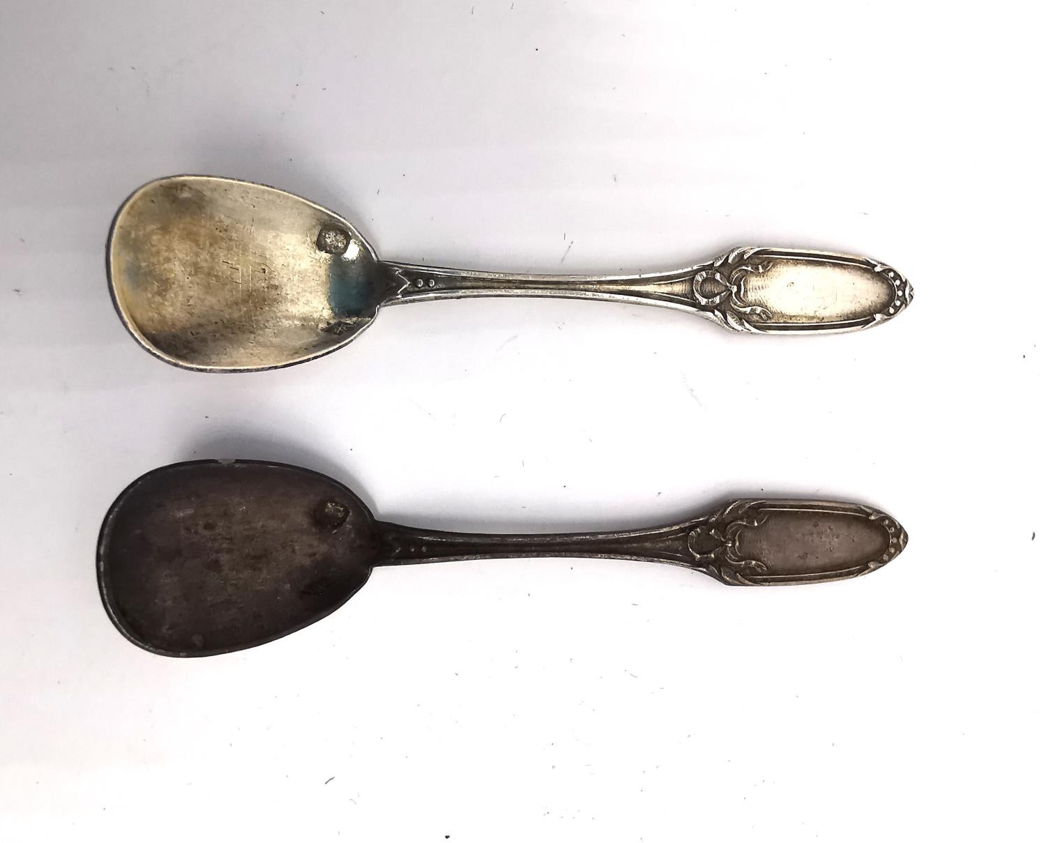 A collection of eleven 19th century silver, white metal and silver plated souvenir spoons of various - Image 5 of 8