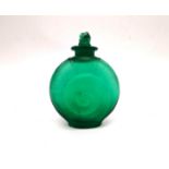 René Lalique (French 1860-1945) Amphitrite scent bottle, No.514 designed 1920 cased green, green