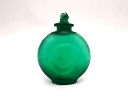 René Lalique (French 1860-1945) Amphitrite scent bottle, No.514 designed 1920 cased green, green