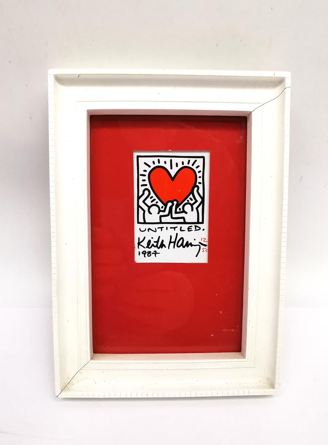 After Keith Haring, American, (1958 - 1990), limited edition Giglee print, 'Untitled', edition 12/ - Image 2 of 4