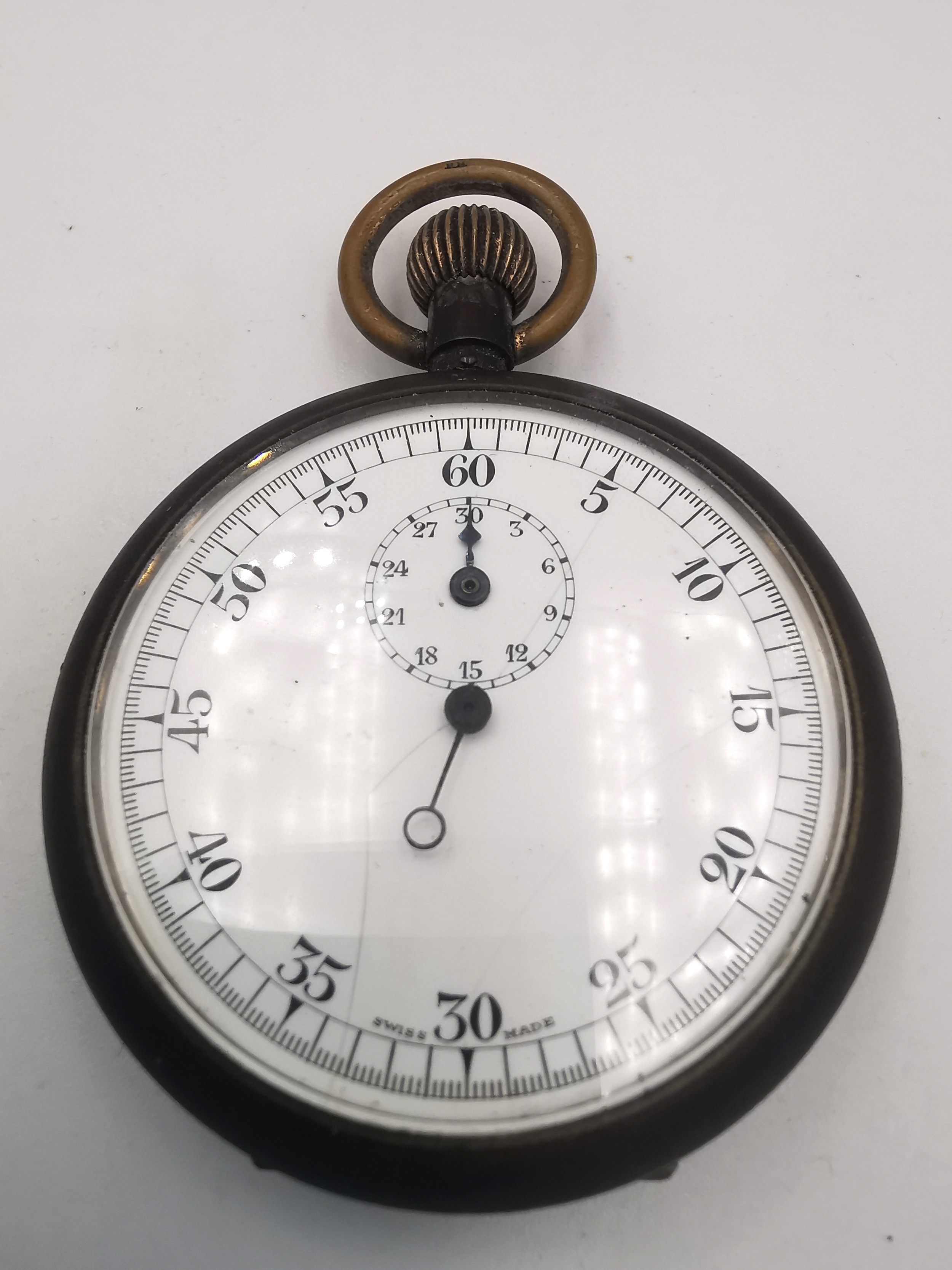 An early 20th century Russian silver pocket watch with gilded face and an early 20th century - Image 3 of 10