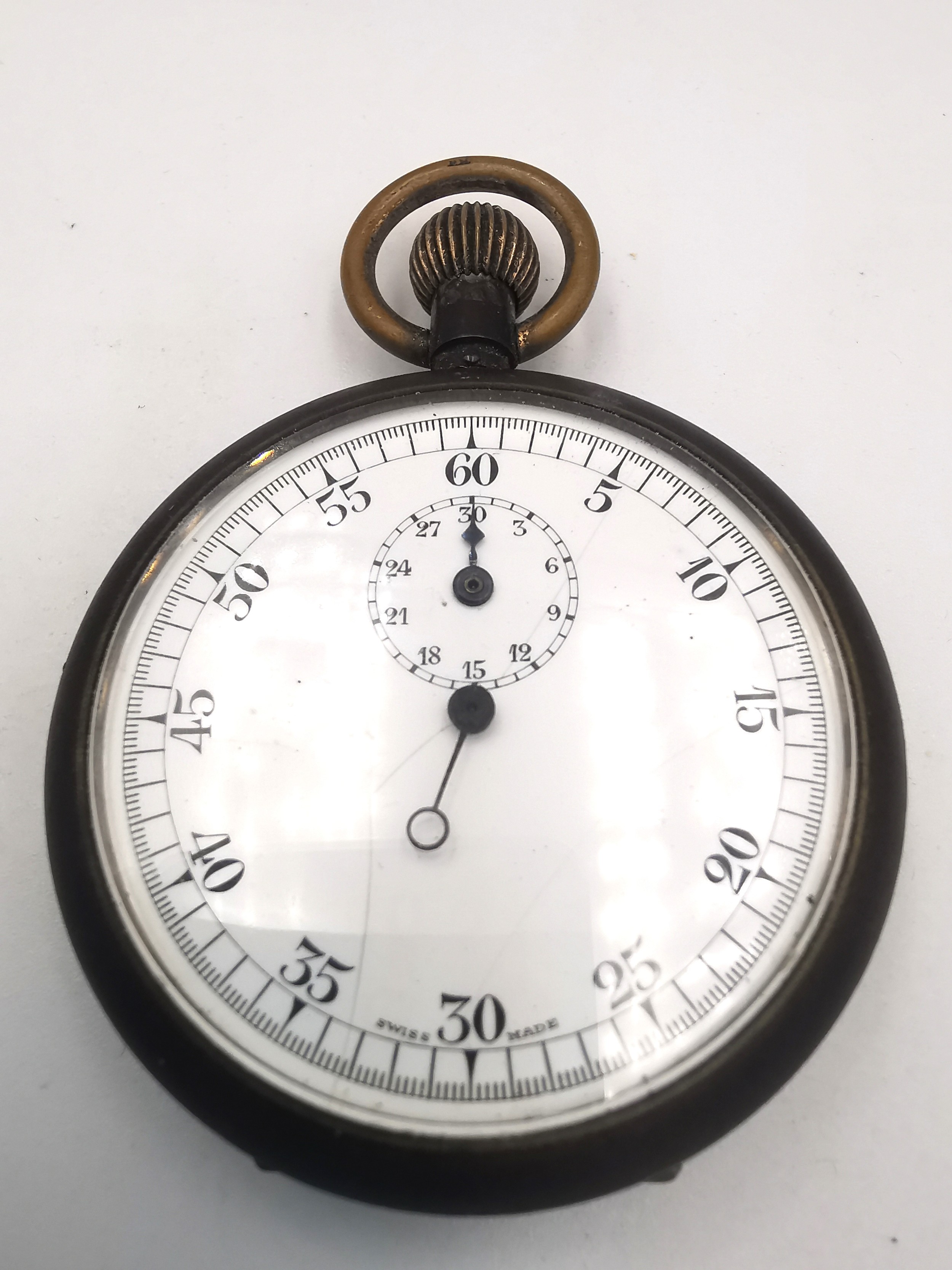 An early 20th century Russian silver pocket watch with gilded face and an early 20th century - Image 4 of 10