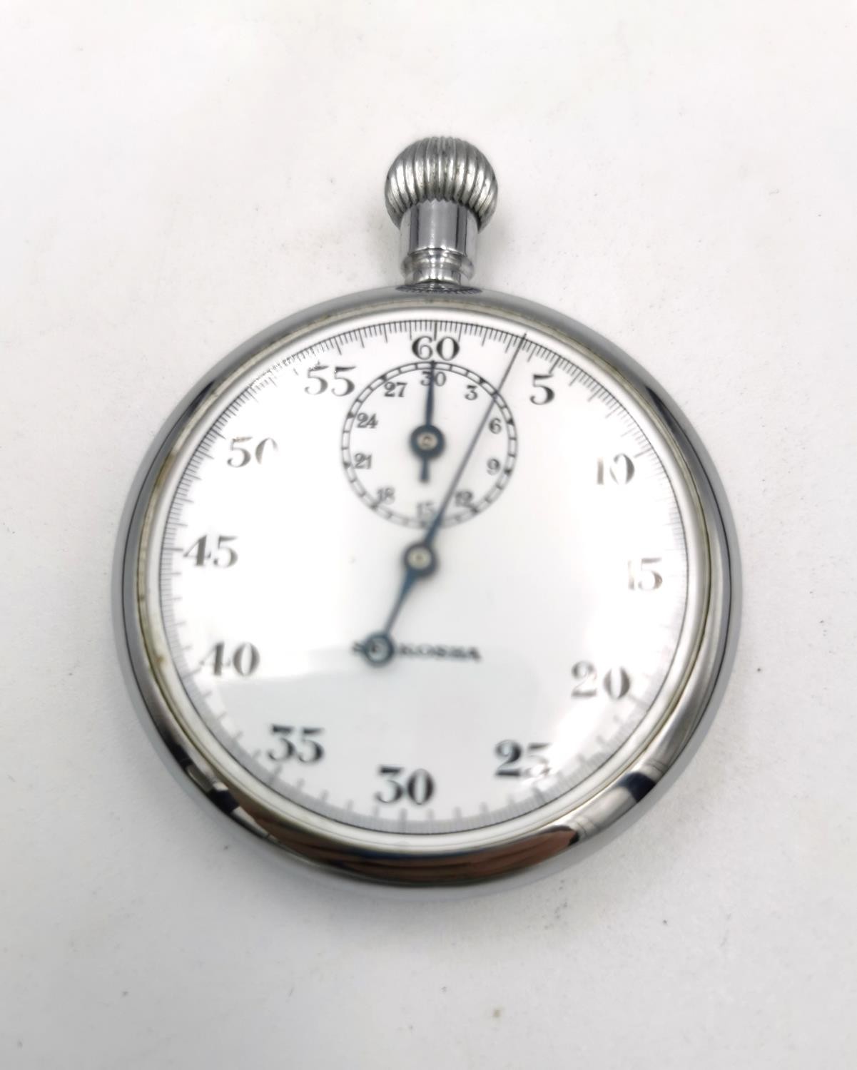 A Victorian white metal Remontoir 10 rubis pocket watch with white enamel dial and black roman - Image 10 of 11