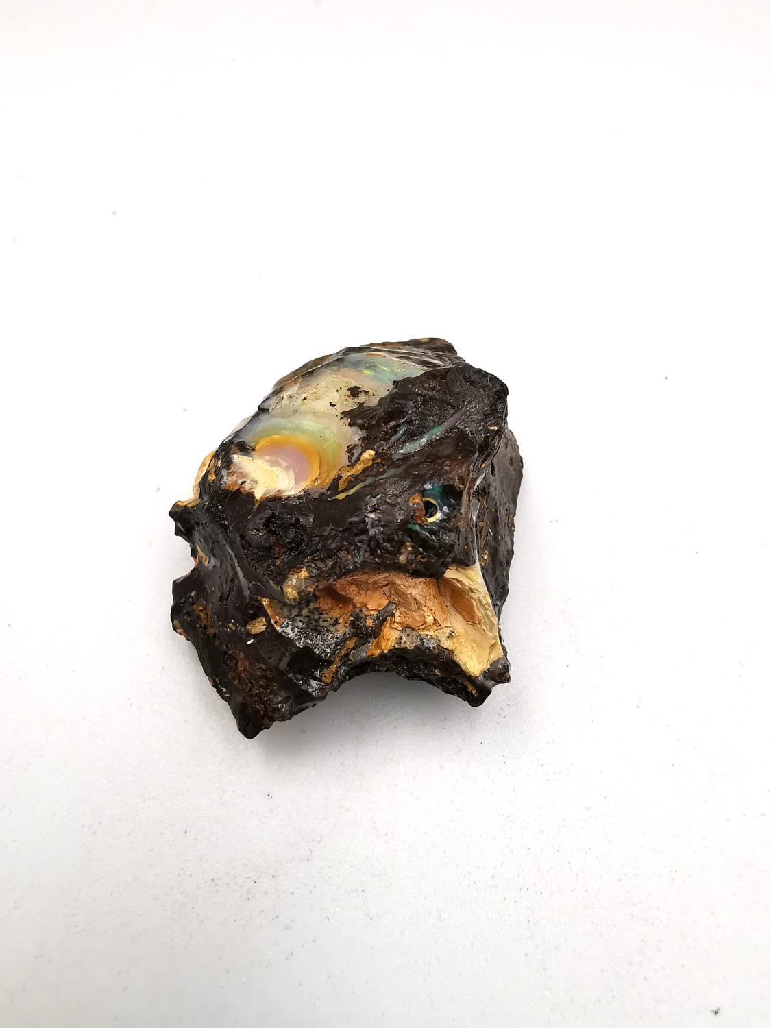 An Australian, Adelaide 1986, rough boulder opal specimen L.4.5 W.3.3 H.2cm. Weight 29.80g - Image 4 of 7