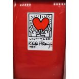 After Keith Haring, American, (1958 - 1990), limited edition Giglee print, 'Untitled', edition 12/