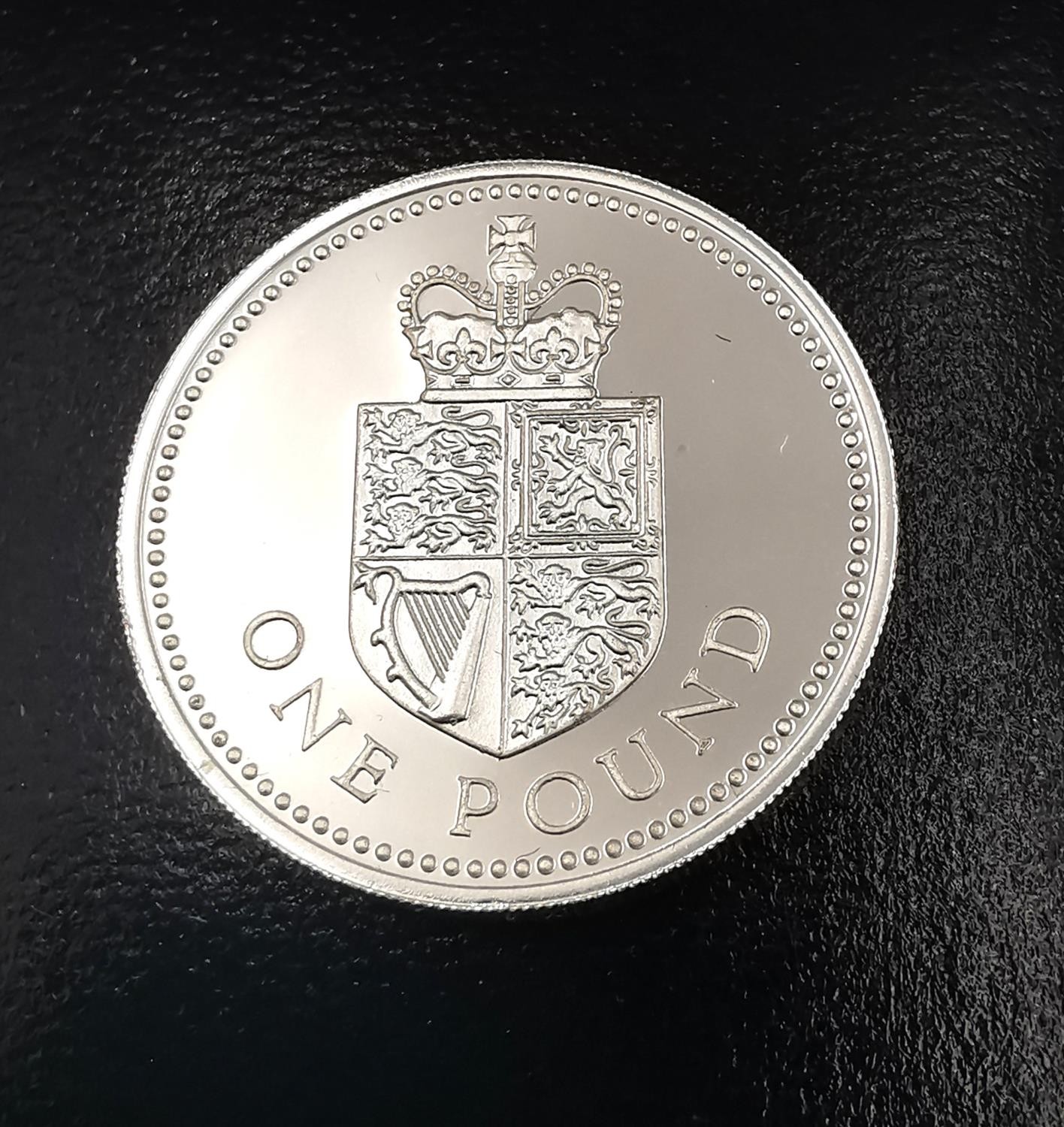 A silver swiss National Exhibition medal dated 1964 and a cased silver proof one pound coin with - Image 4 of 6