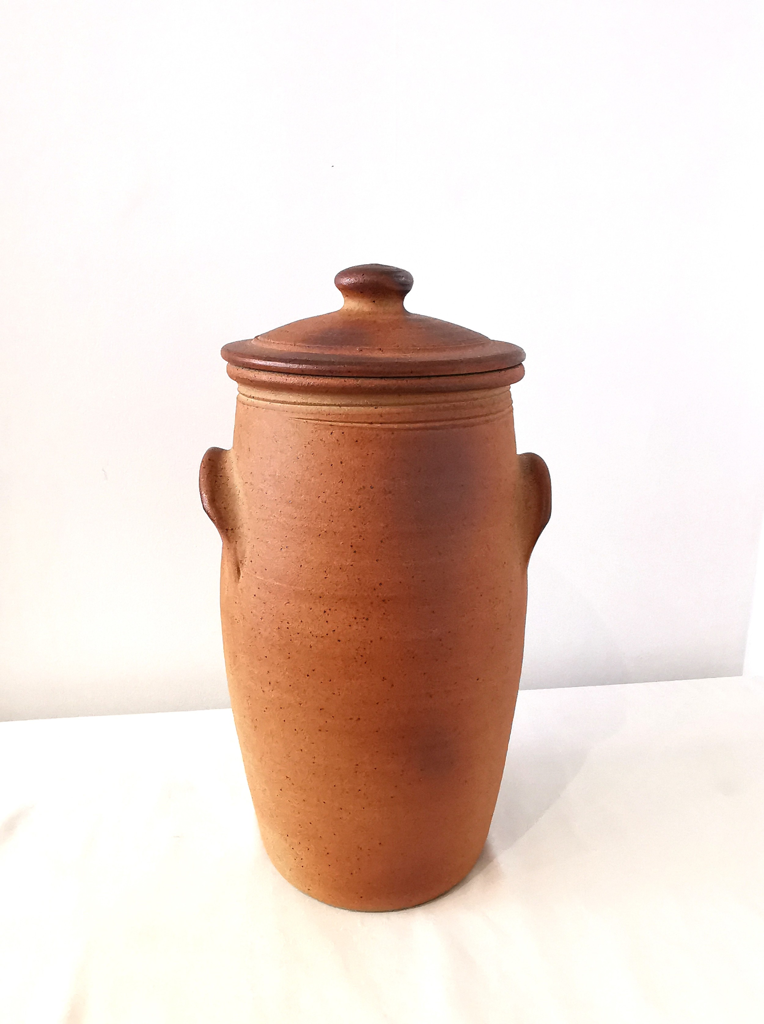 John Leach (1939-2021) for Muchelney Pottery, a large lidded twin handled glazed stoneware urn. - Image 2 of 5