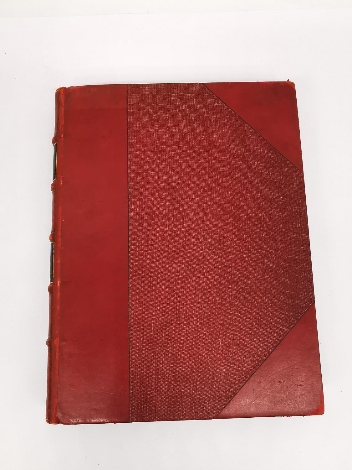A book, 'British Birds' by Kirkman and Jourdain, 1943. Red leather binding to spine and corners, - Image 2 of 10