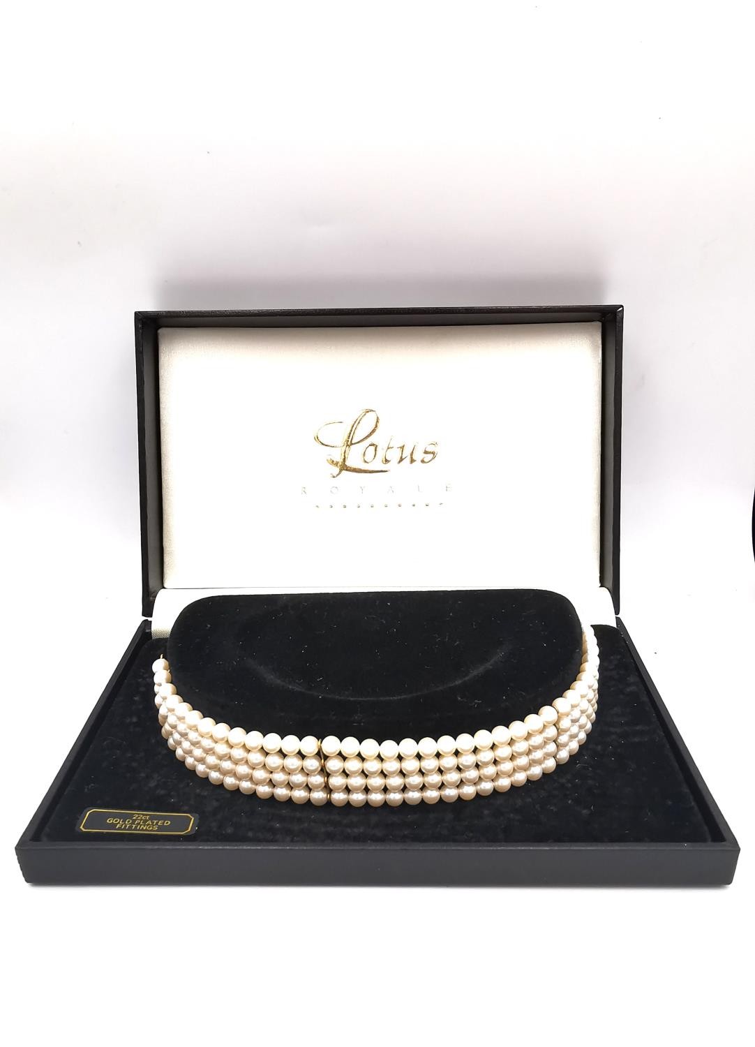 A large collection of miscellaneous costume jewellery, including a boxed Lotus pearl choker with - Image 2 of 9