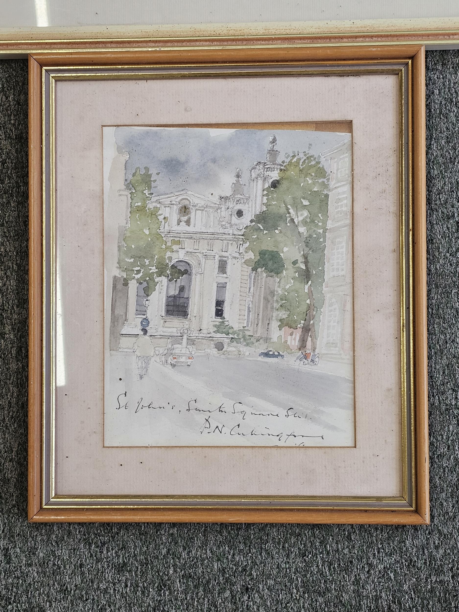 Two framed and glazed watercolours. Largest H.39 W.49cm. - Image 2 of 4