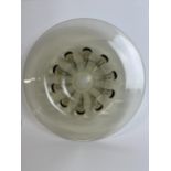 A glass bowl marked Verlys France to the base. Dia.38cm.