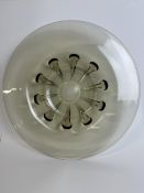 A glass bowl marked Verlys France to the base. Dia.38cm.