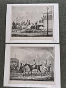 Two 19th century unframed lithographs. H.50 W.66cm.