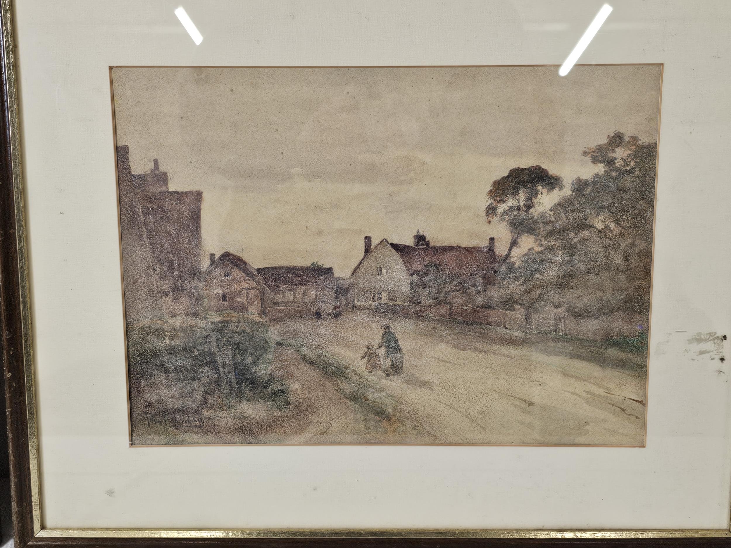 John Terris (1865-1914), a pair of framed and glazed watercolours, rural scenes, signed. H.44 W. - Image 3 of 10