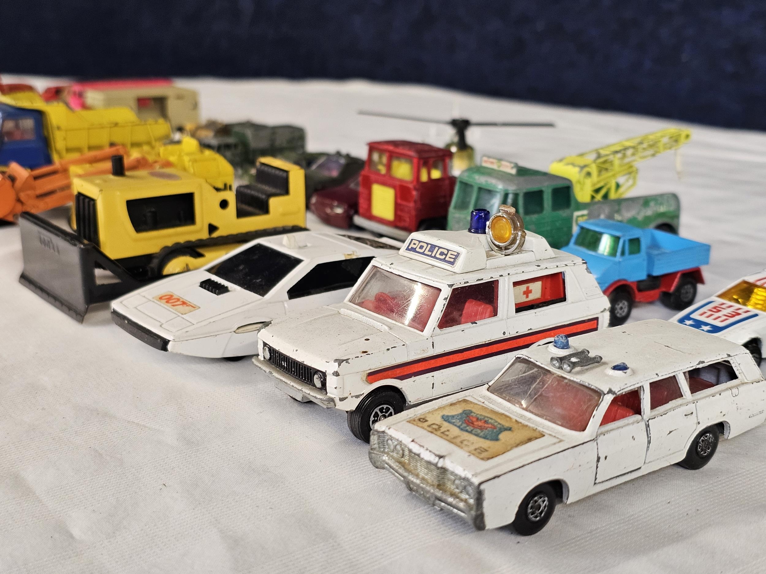 A good collection of die-cast vehicles including 007 and some military models. - Image 4 of 6