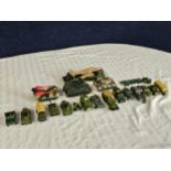 A good collection of die-cast military vehicles.