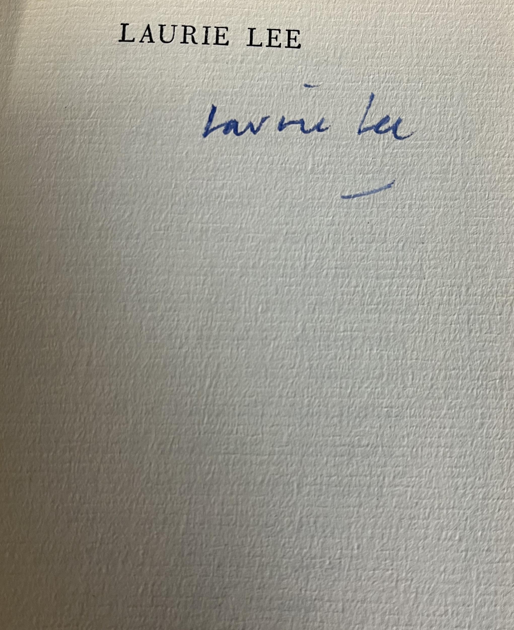 Signed book Laurie Lee Pocket Poems, local Cotswolds interest. Book in very good condition. - Image 2 of 5