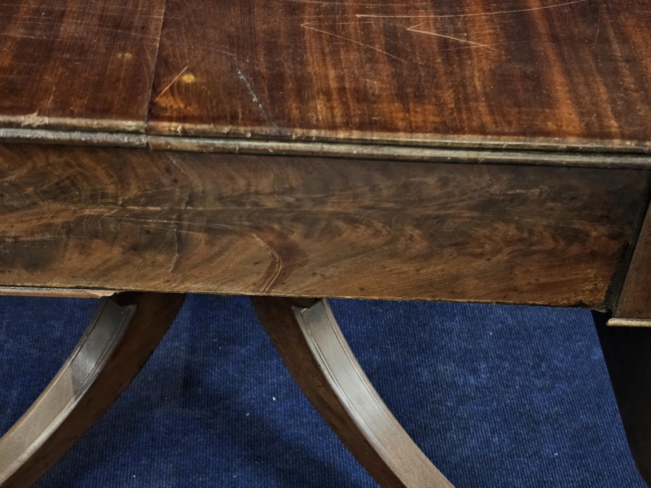An early 19th century mahogany drop flap Pembroke table. H.72 W.120 D.100cm. - Image 8 of 8