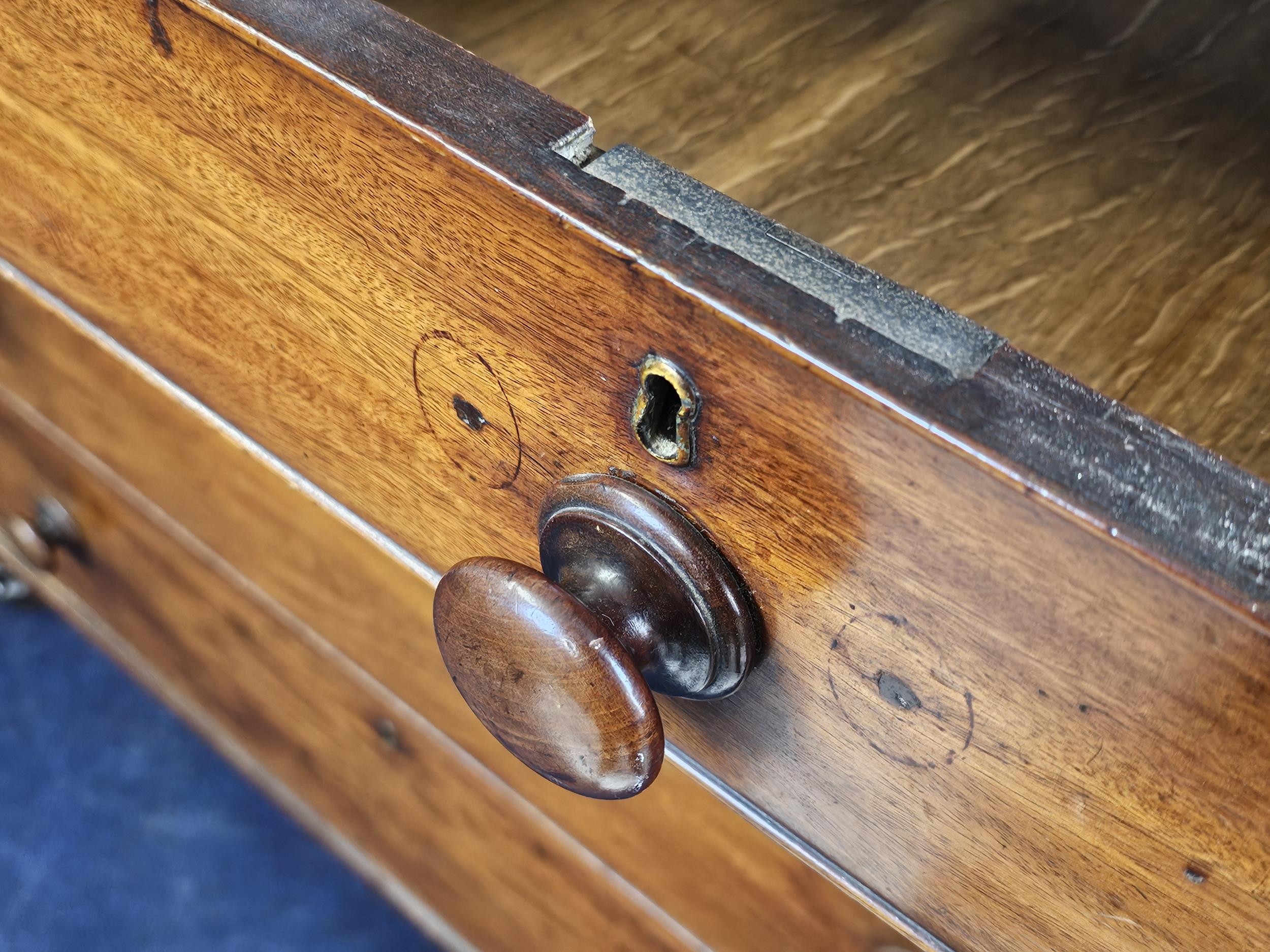 Chest of drawers, 19th century mahogany. H.103 W.122 D.60cm. - Image 5 of 6