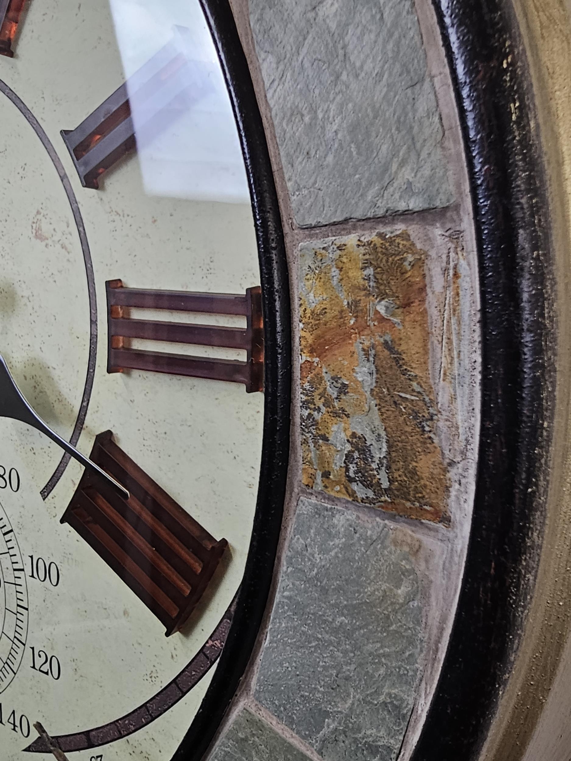 A Victorian style full height clock thermometer with modern battery powered movement. H.195cm. - Image 5 of 8