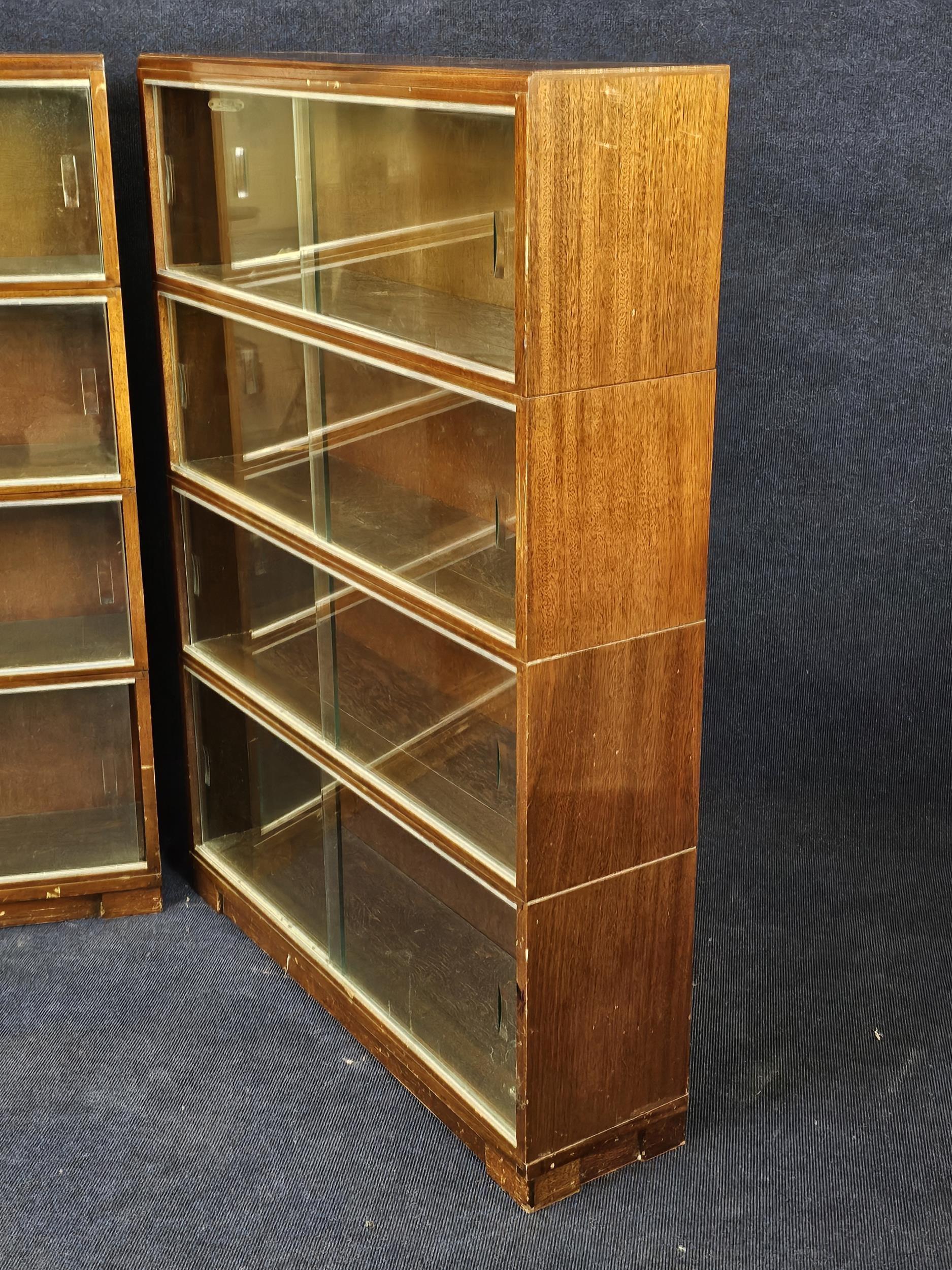 A pair of mid century teak Minty bookcases. H.120 W. 89 D.23cm. - Image 3 of 4