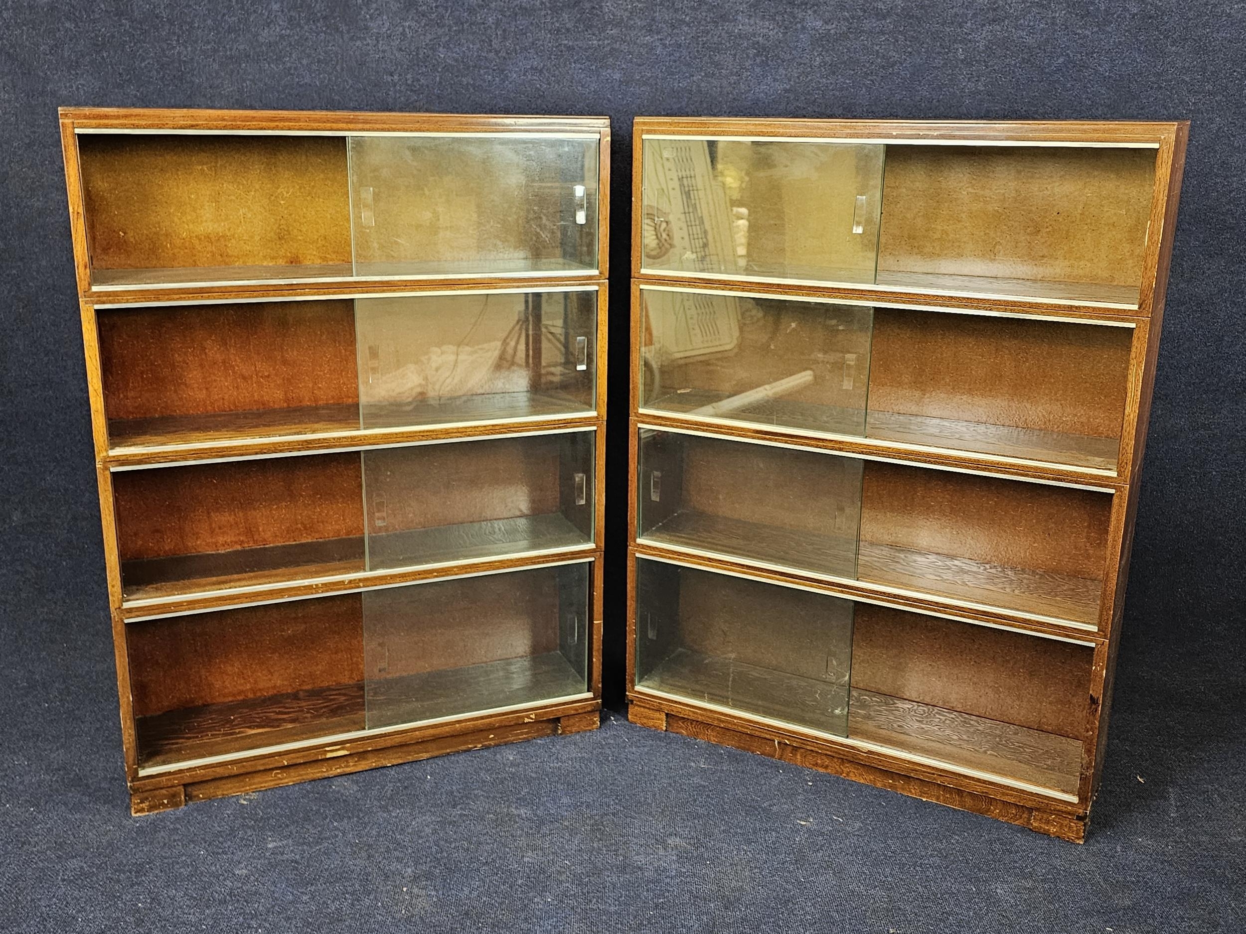A pair of mid century teak Minty bookcases. H.120 W. 89 D.23cm. - Image 2 of 4