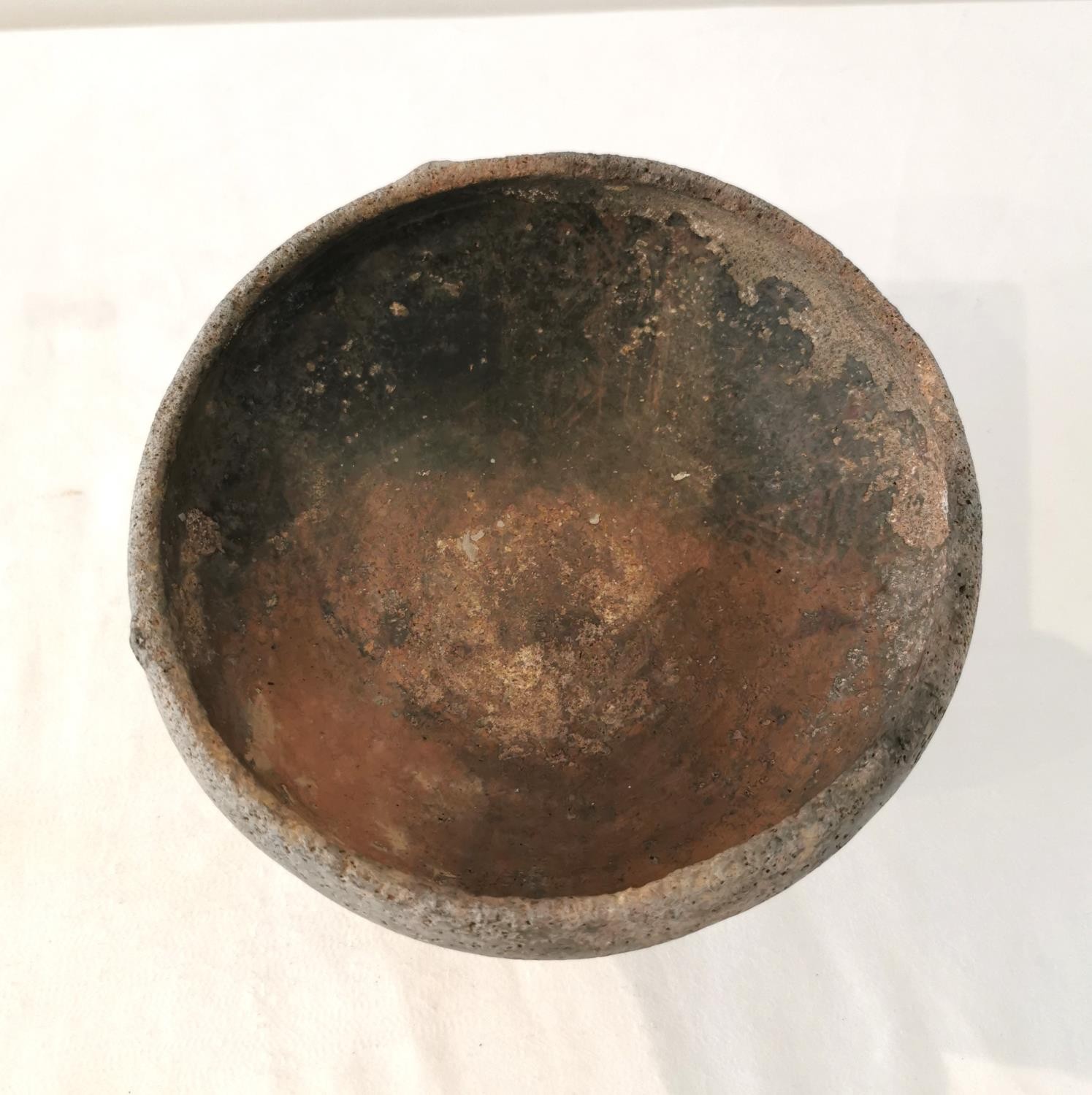 A Pre-Colombian terracotta footed bowl. H.11.5 Diameter 19cm. - Image 7 of 8