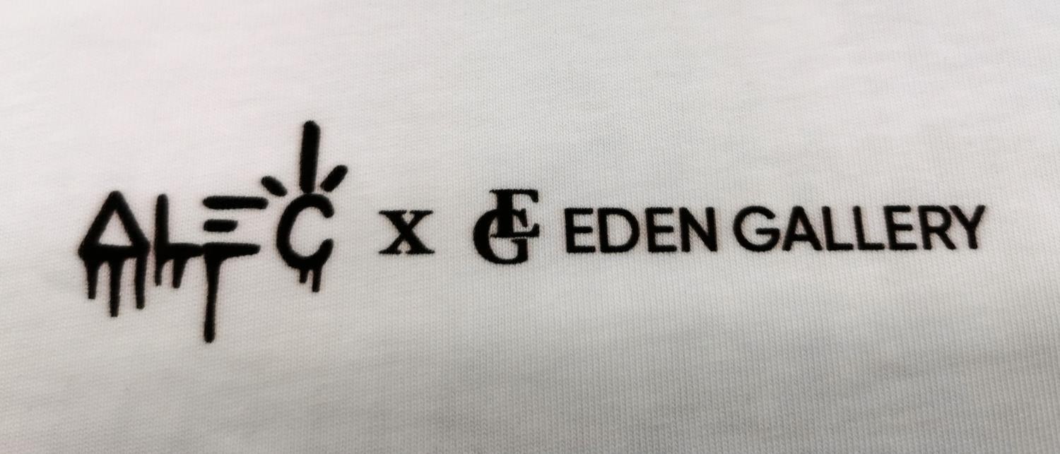 An 'Eden Gallery' Sold as Seen exhibition T-shirt by Alec Monopoly, Size small. With labels. - Image 4 of 10
