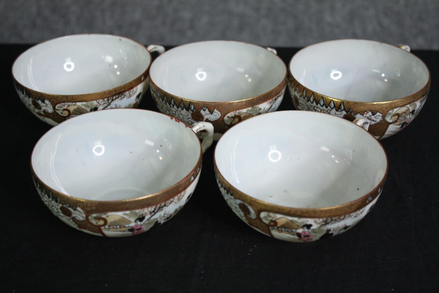 A Japanese Satsuma tea service. H.19cm. (largest). - Image 10 of 11