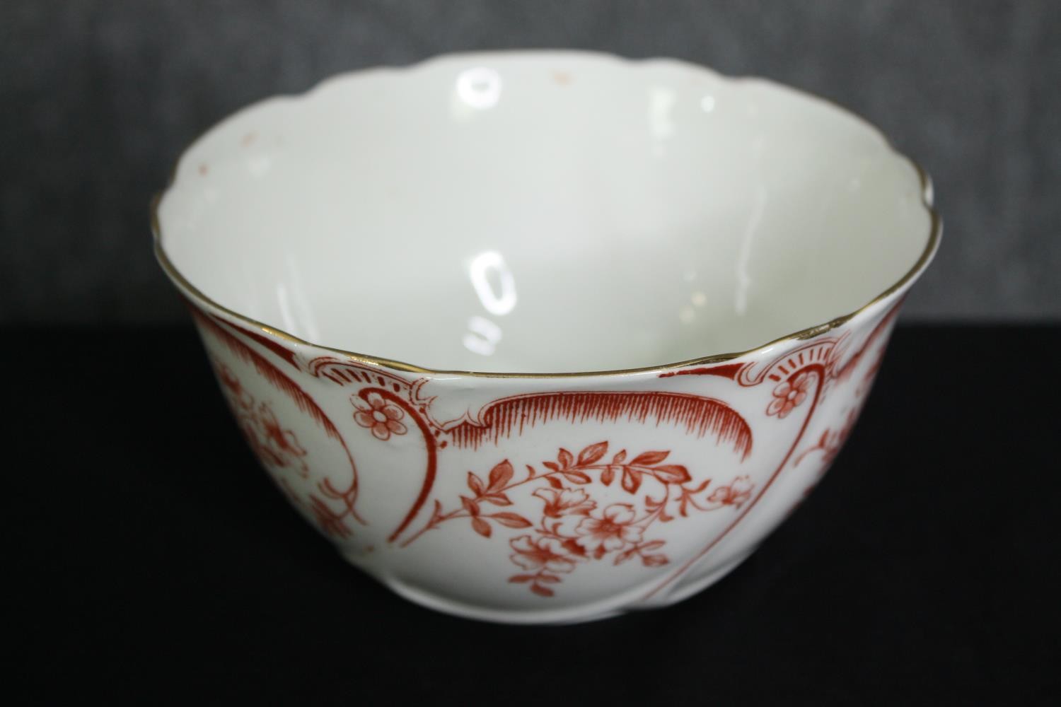 A late 19th century porcelain tea service, marked to the base. Dia.24cm. (largest). - Image 2 of 8