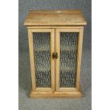 Side cabinet, C.1900 pine. H.75 W.48 D.39cm.