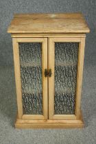 Side cabinet, C.1900 pine. H.75 W.48 D.39cm.