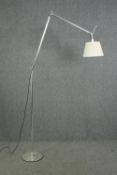 A contemporary Artimide Tolomeo Basculante floor standing articulated lamp. H.220 (as in picture).