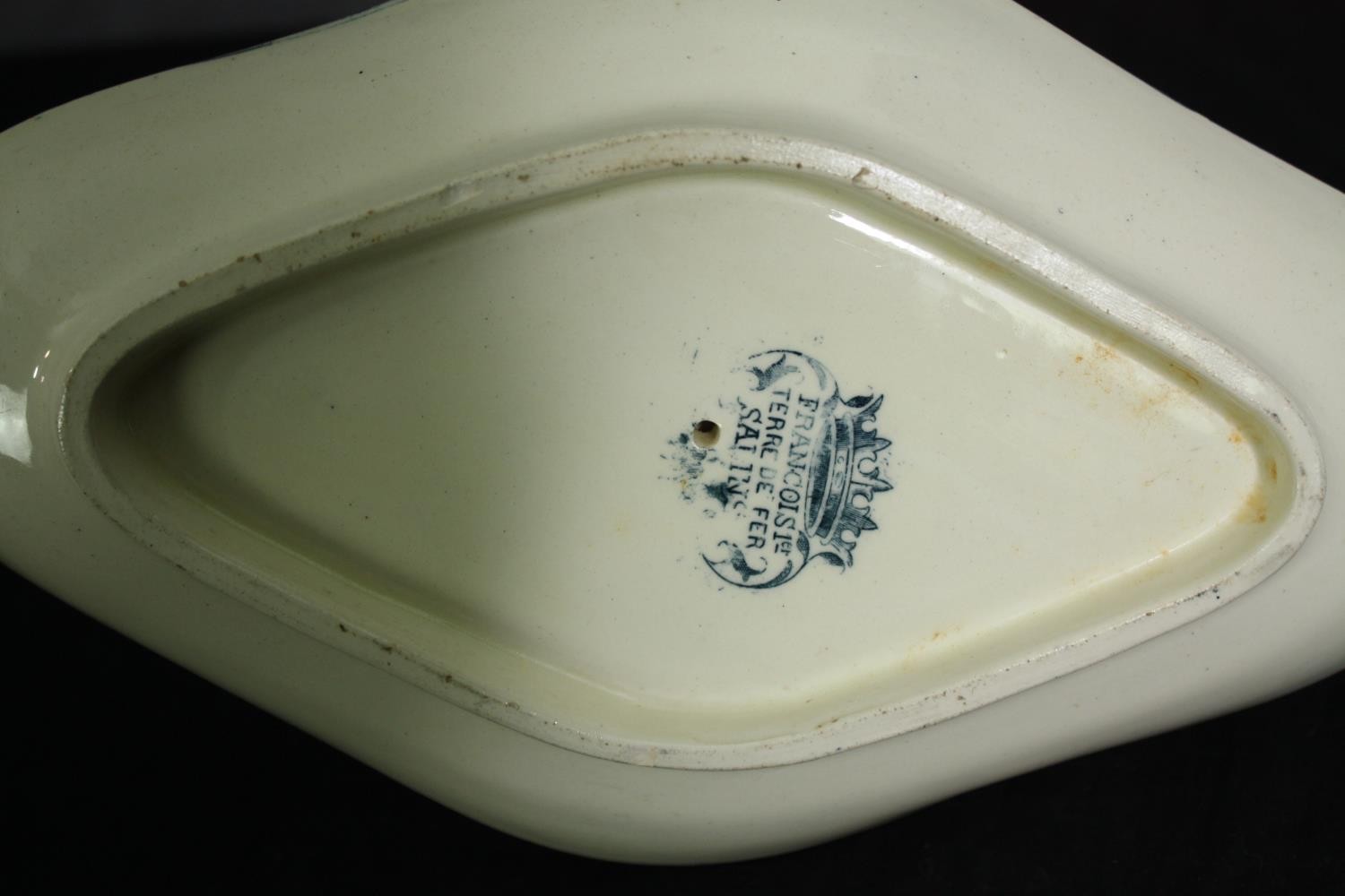 A 19th century French Salins part dinner service with maker's mark to the base. L.41 W.27cm. ( - Image 14 of 18