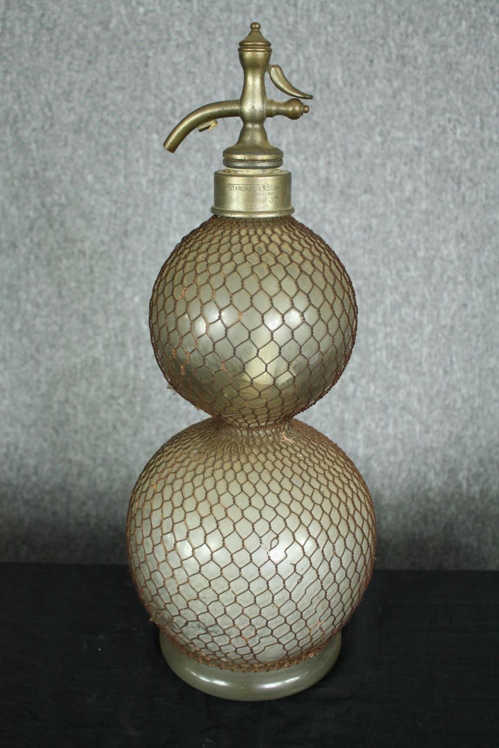 A vintage soda syphon, a glass vanity set, pewter etc. Syphon H.50cm. - Image 2 of 21