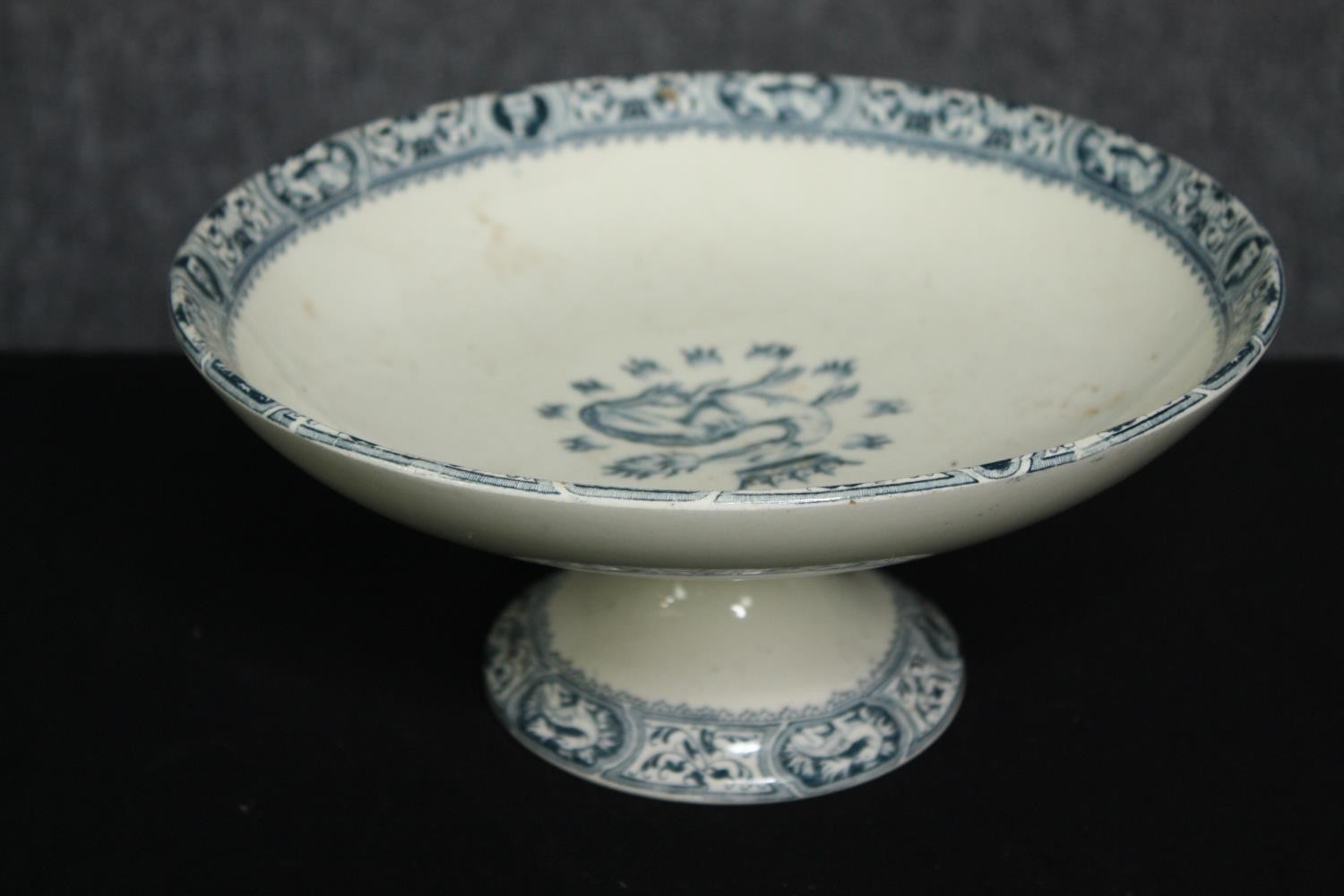 A 19th century French Salins part dinner service with maker's mark to the base. L.41 W.27cm. ( - Image 5 of 18