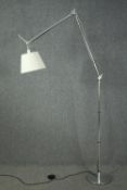 A contemporary Artimide Tolomeo Basculante floor standing articulated lamp. H.220cm (as in picture).