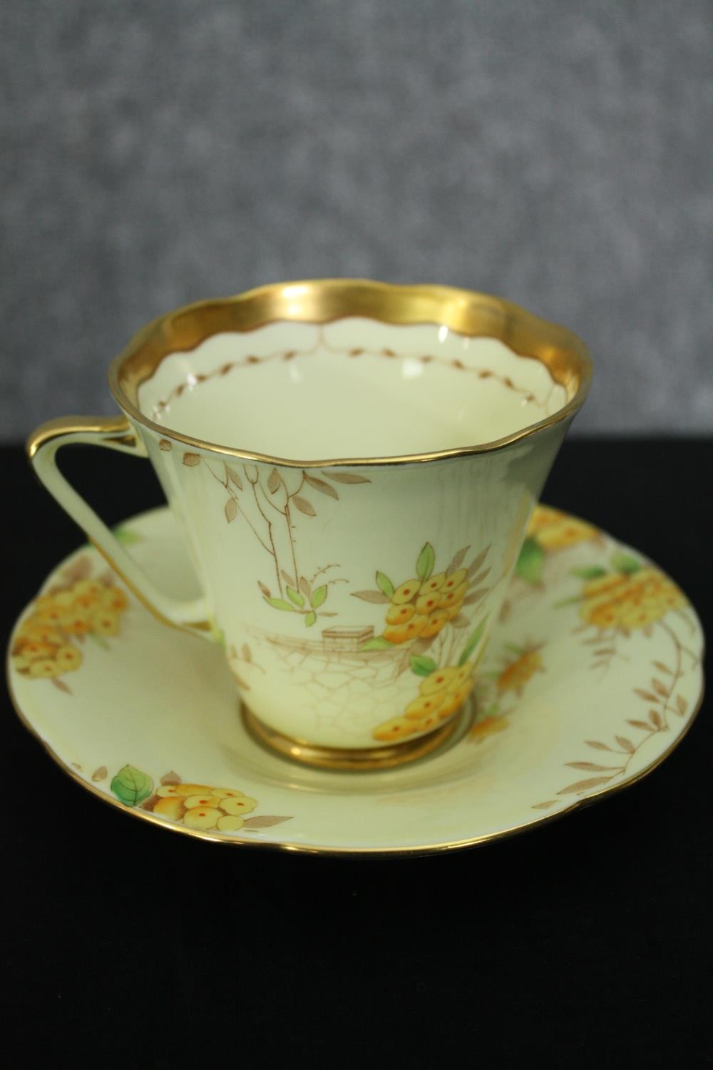 An early 20th century Grafton tea service; June. Dia.16cm. (largest). - Image 3 of 7