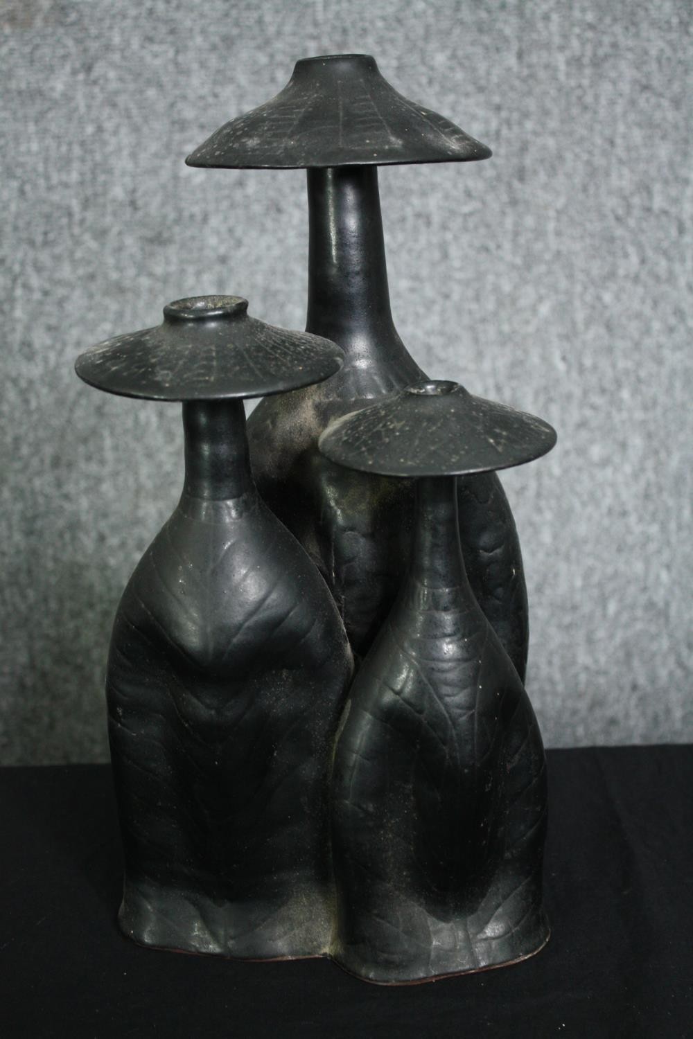 Ewart Uncles (1919-1993), pottery figure group, No. 1 Family Group. H.37cm.