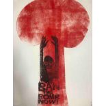 Paul Peter Piech, lithograph, Ban the Bomb, signed, numbered and dated. H.92 W.59cm.