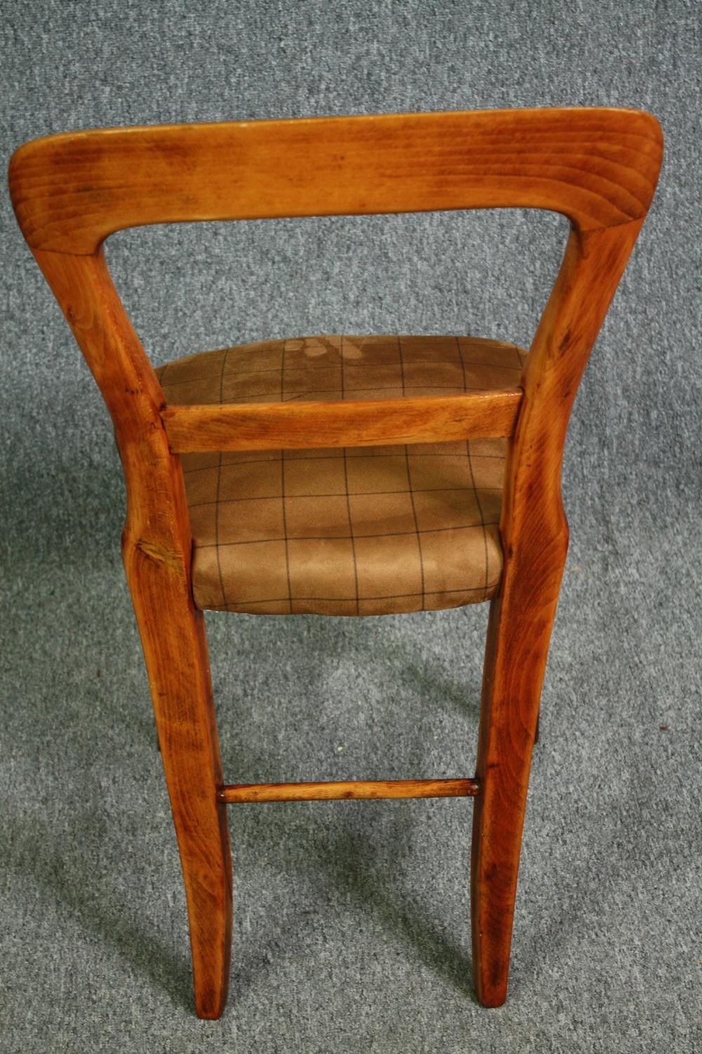 Dining or bedroom chairs, a set of four Victorian beech. - Image 6 of 6