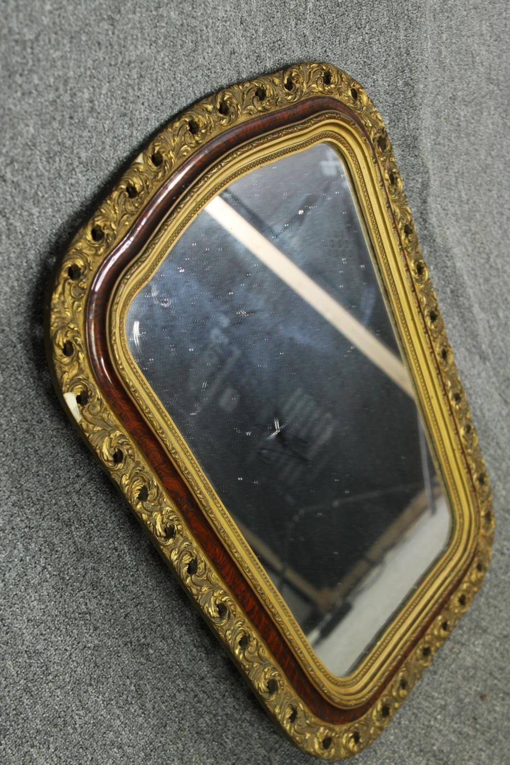 Two vintage wall mirrors. Dia.65cm. - Image 8 of 11