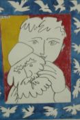 Pablo Picasso, L'Annee Nouvelle (The New Year), 1953 lithograph. Signed in plate. Editeur