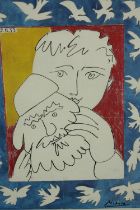 Pablo Picasso, L'Annee Nouvelle (The New Year), 1953 lithograph. Signed in plate. Editeur