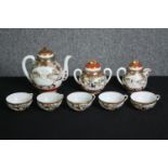 A Japanese Satsuma tea service. H.19cm. (largest).