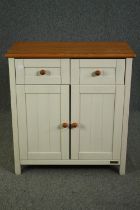 A contemporary Victorian style kitchen cabinet. H.89 W.84 D.44cm.