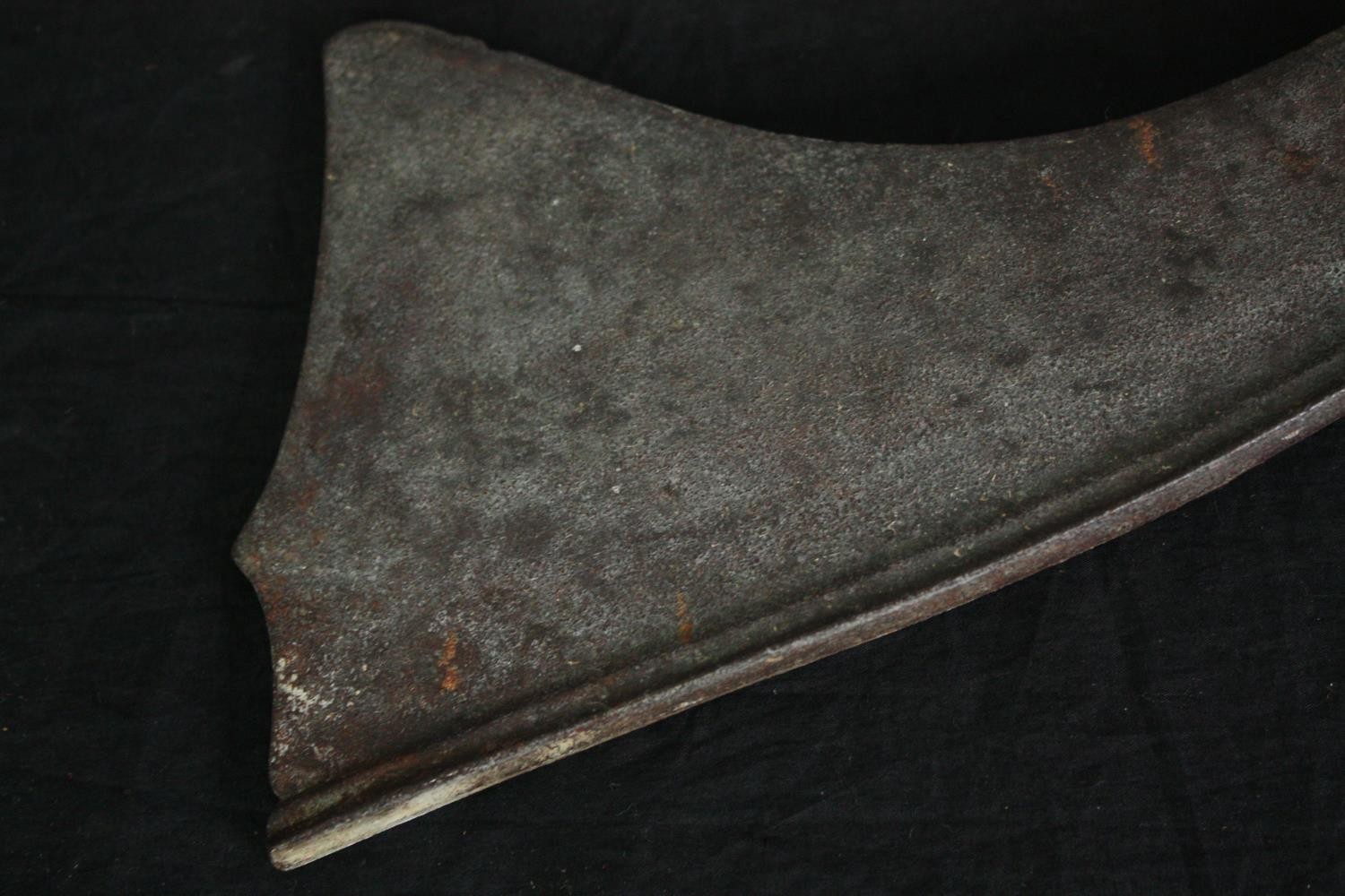 A 19th century steel bladed Nepalese Kora sword. L.63cm. - Image 3 of 3